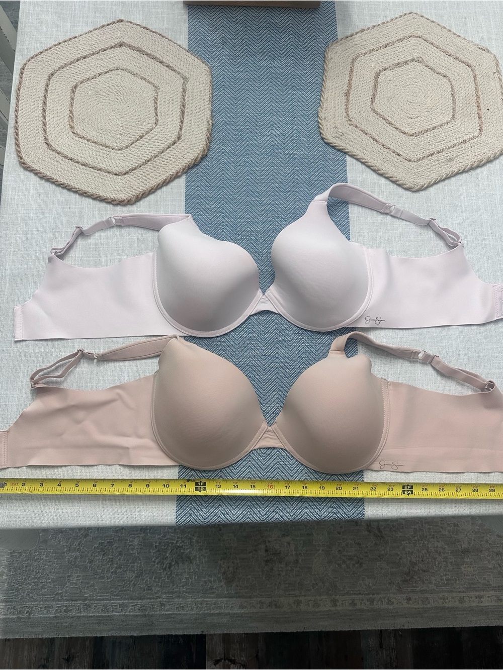 Jessica Simpson Light Pink and Nude Seamless T-Shirt Bras - 2 Pack